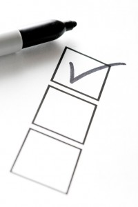 Permanent Marker with Check List
